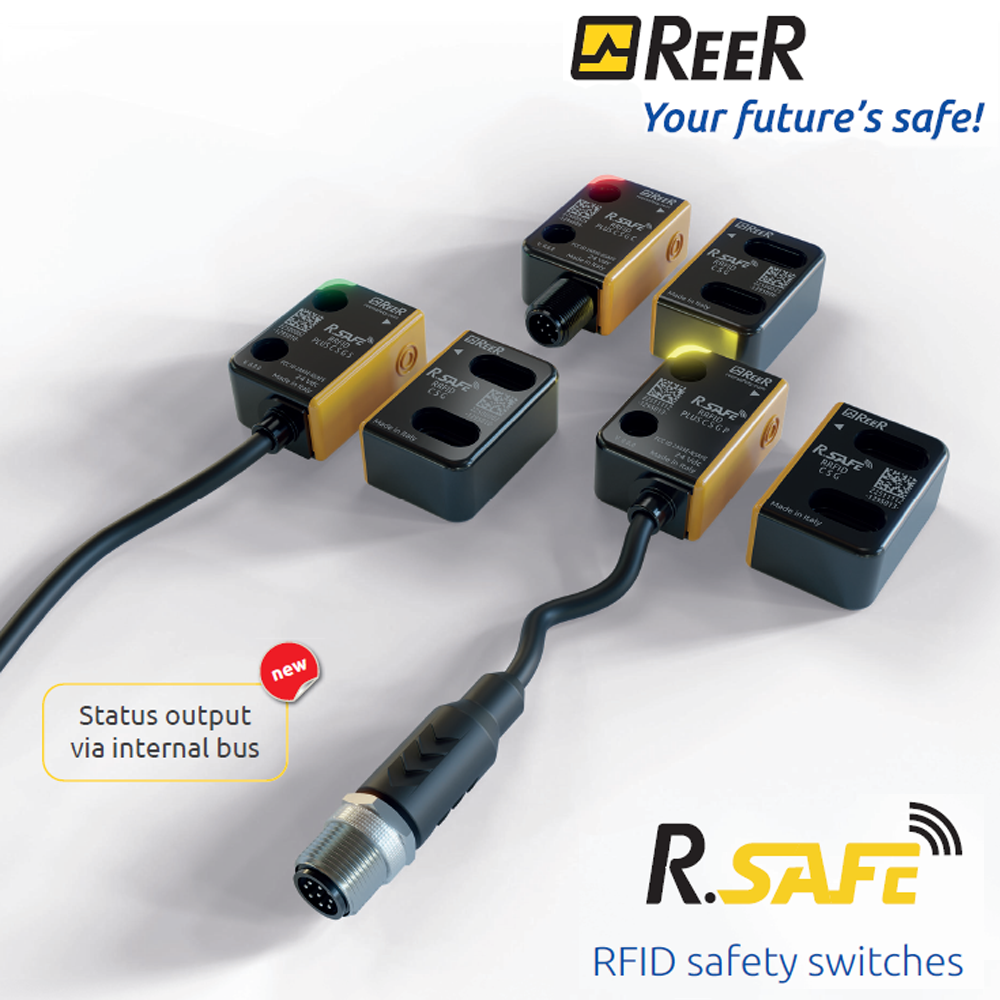 1295036 REER PRO COMBO, INTERAXIS 22MM, UNIQUE CODE, A/MR, INDIVIDUAL OUTPUT, M12 CONNECT(RRFID PRO C S U C)